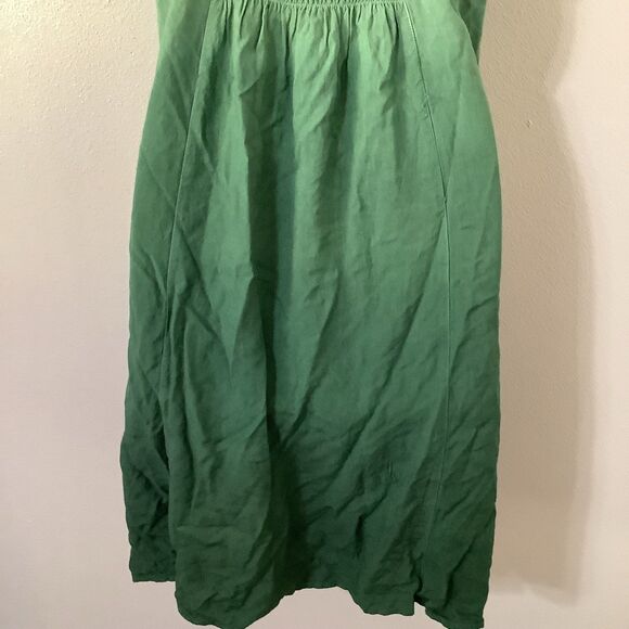 L' Pogee Green Cottagecore Boho Dainty Fringe Fairy Grunge Artsy Slip Dress S - Picture 9 of 12